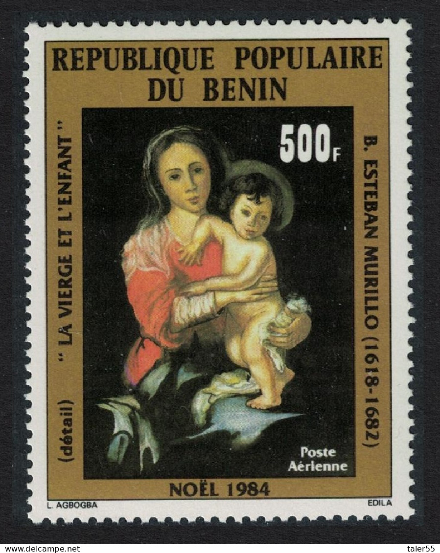 Benin 'Virgin And Child' Painting By Murillo Christmas 1984 MNH SG#953 - Benin - Dahomey (1960-...)