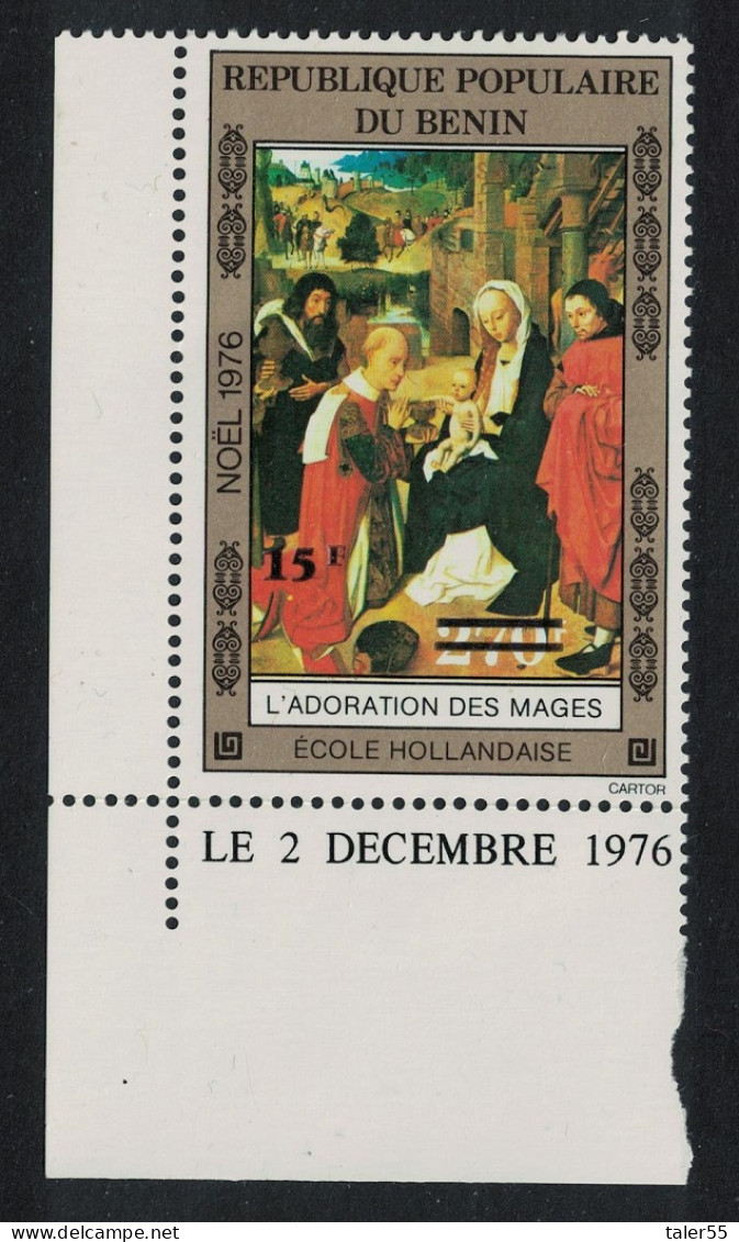 Benin 'Adoration Of The Magi' Painting Ovpt 15F/270F 1983 MNH SG#893 MI#339 - Benin - Dahomey (1960-...)