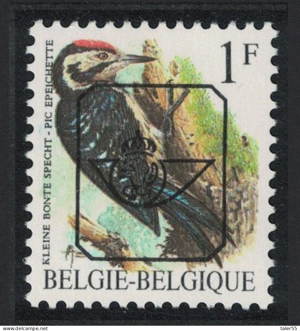 Belgium Lesser Spotted Woodpecker Bird 1Fr Precancel 1990 MNH SG#2845 MI#2401x V Sc#1217 - Neufs