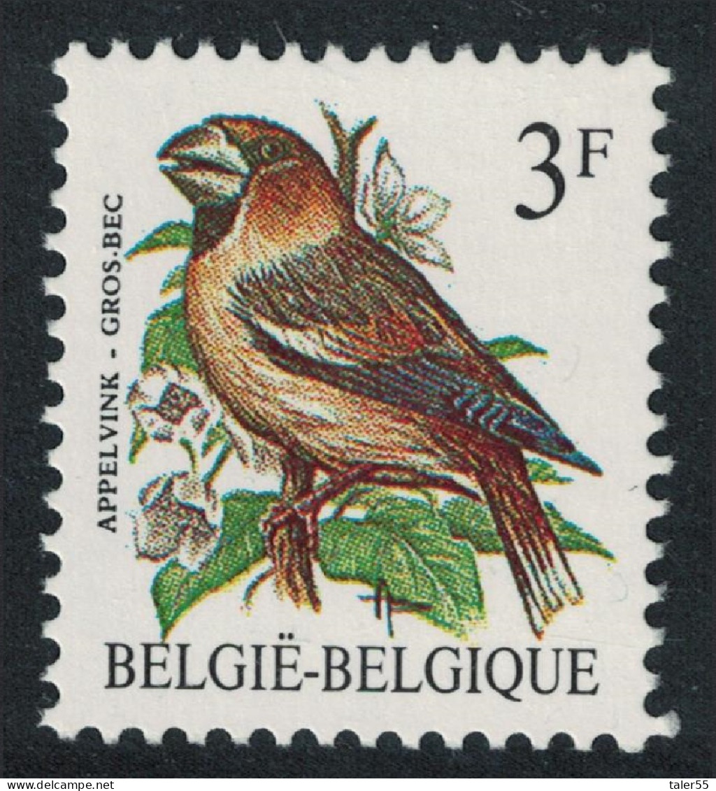 Belgium Hawfinch Bird Buzin 'Apelvink - Gros Bec' 3f Normal Paper 1985 MNH SG#2847 MI#2241x Sc#1219 - Neufs