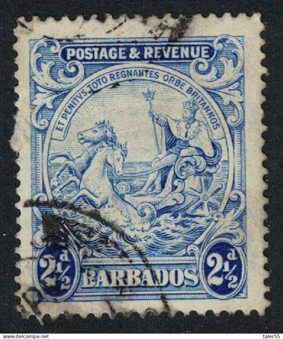 Barbados Inscr 'POSTAGE & REVENUE' 2½d 1925 Canc SG#233 - Barbados (...-1966)