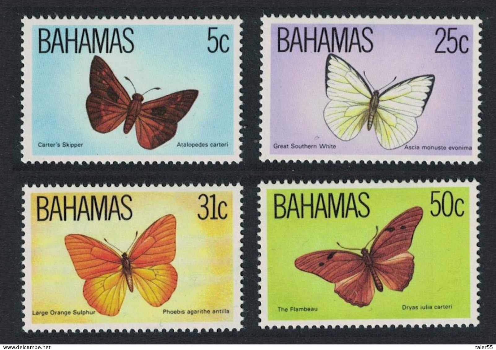 Bahamas Butterflies Wildlife 4v 1983 MNH SG#653-656 - Bahamas (1973-...)