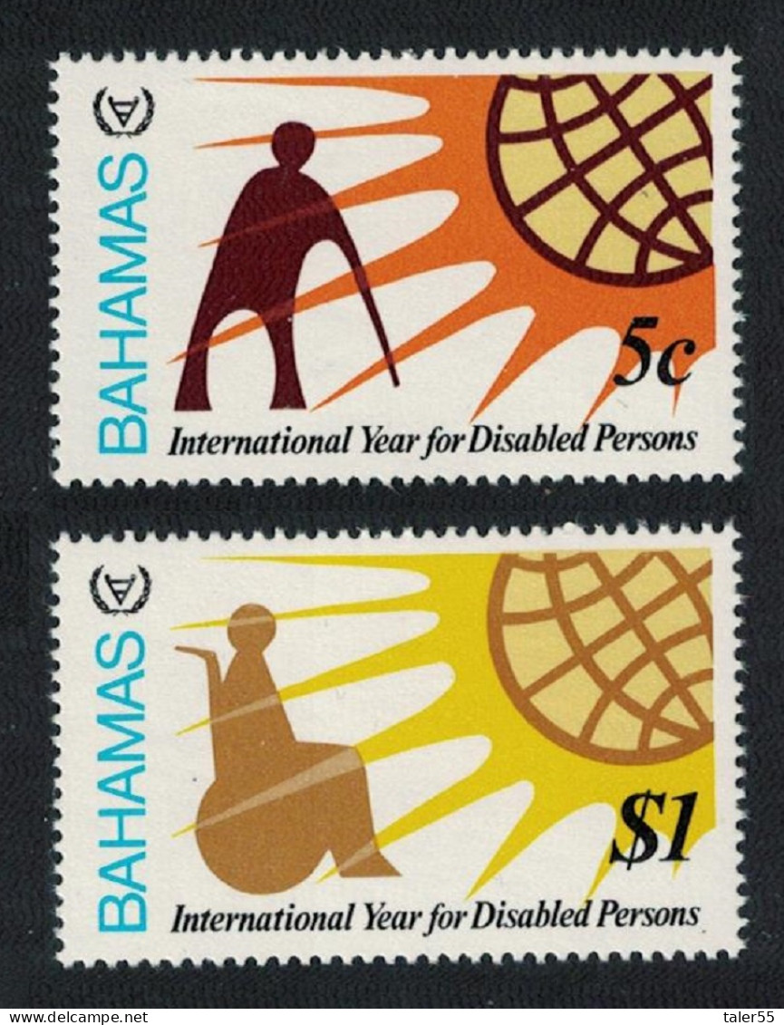 Bahamas International Year Of Disabled People 2v 1981 MNH SG#578-579 - Bahamas (1973-...)