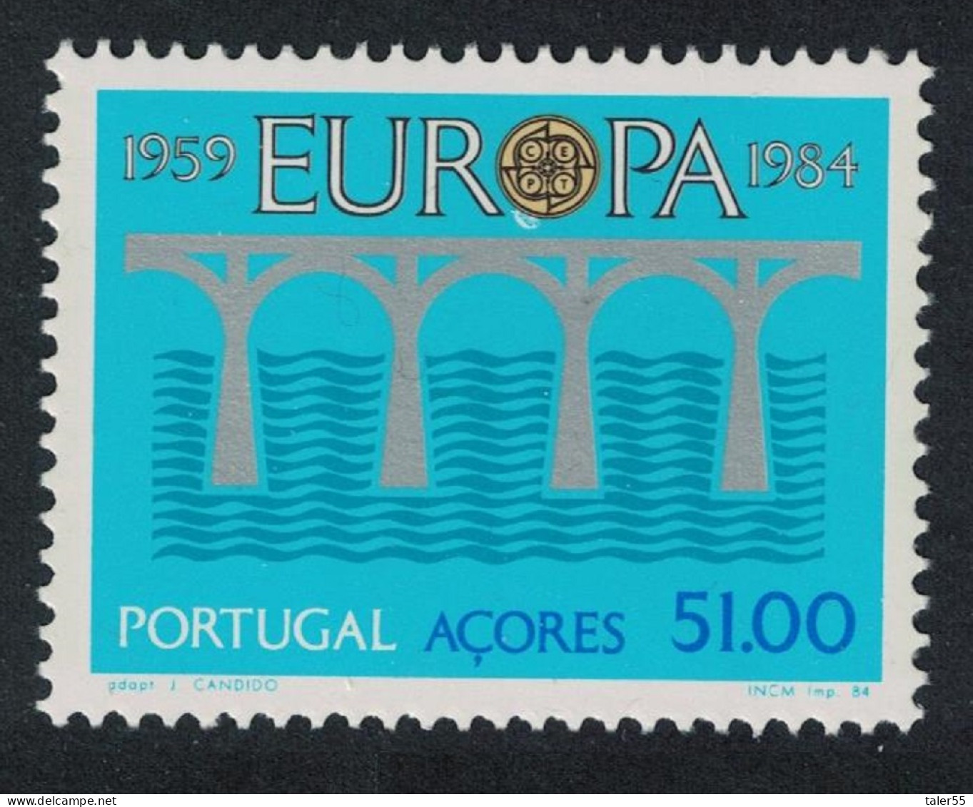 Azores Bridge Europa CEPT 1984 MNH SG#454 MI#364 Sc#344 - Azores