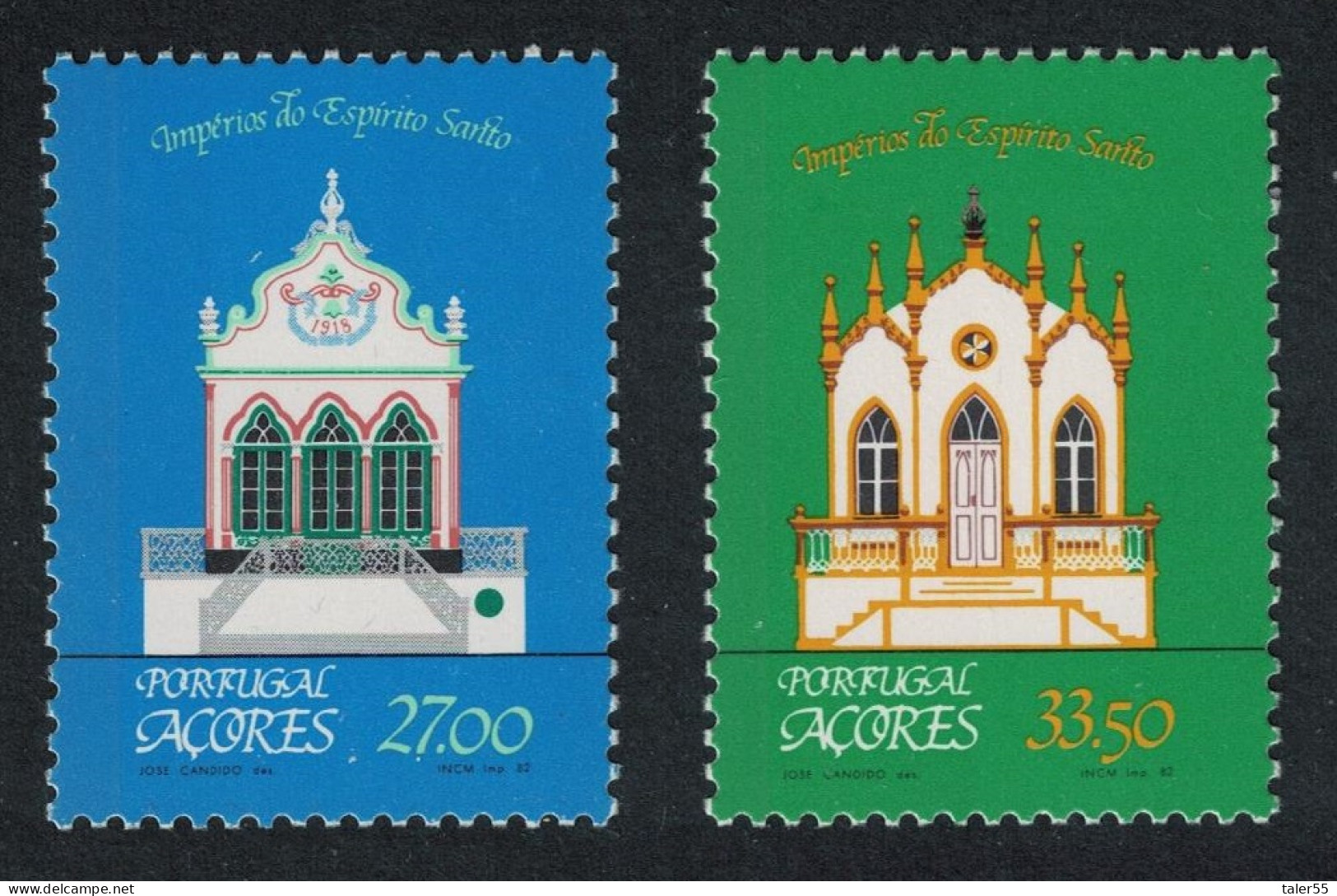 Azores Churches Chapels Regional Architecture 2v 1982 MNH SG#447-448 - Azores