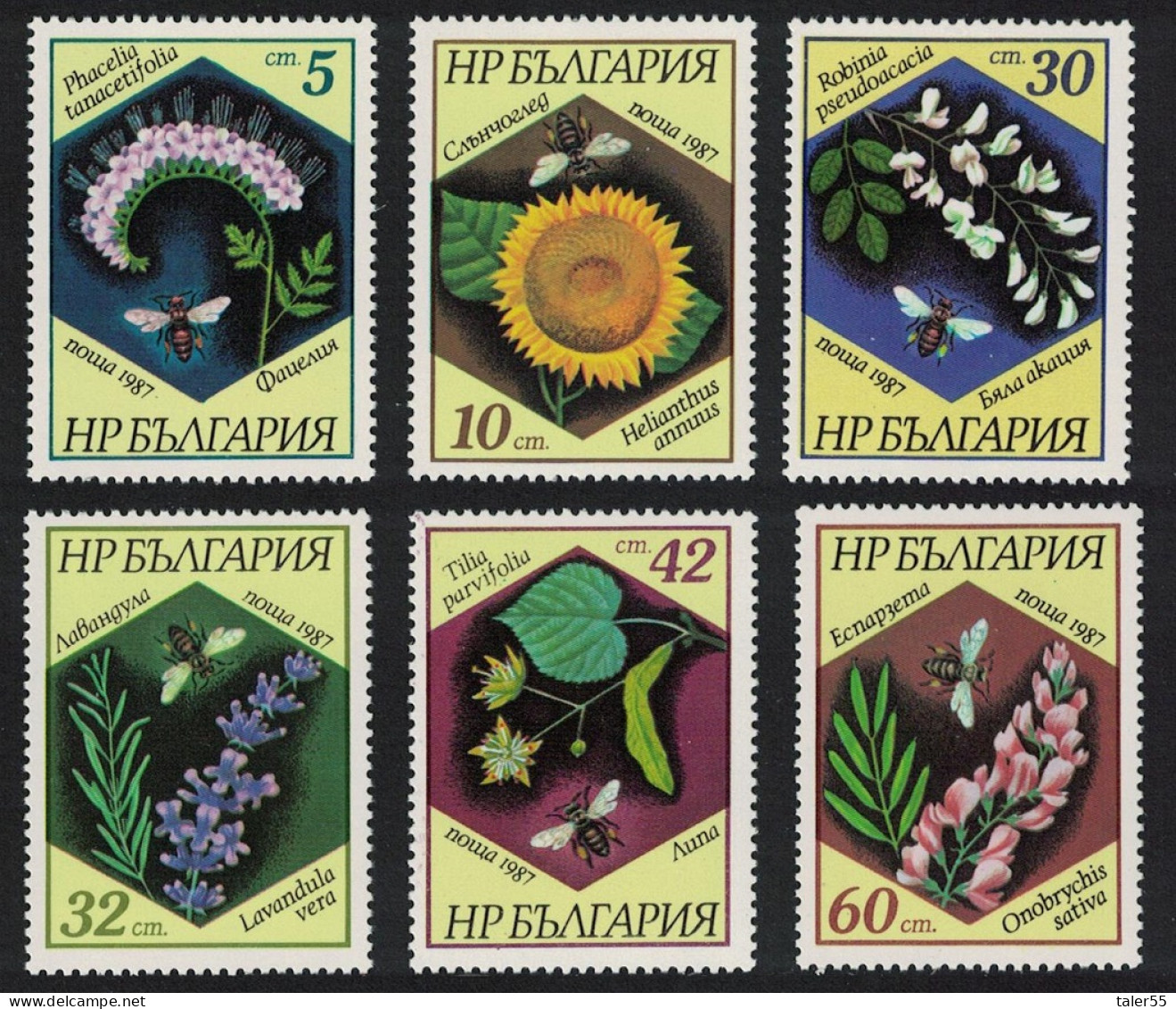 Bulgaria Flowers 6v 1987 MNH SG#3448-3453 - Nuevos