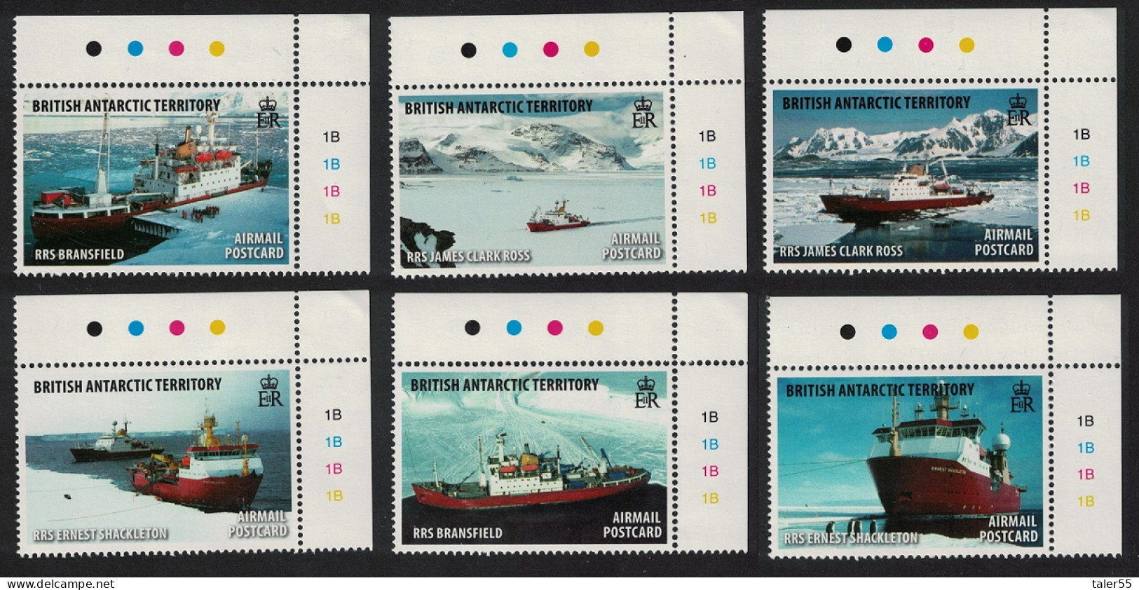 BAT Research Ships 6v Corners 2011 MNH SG#538-543 - Nuovi