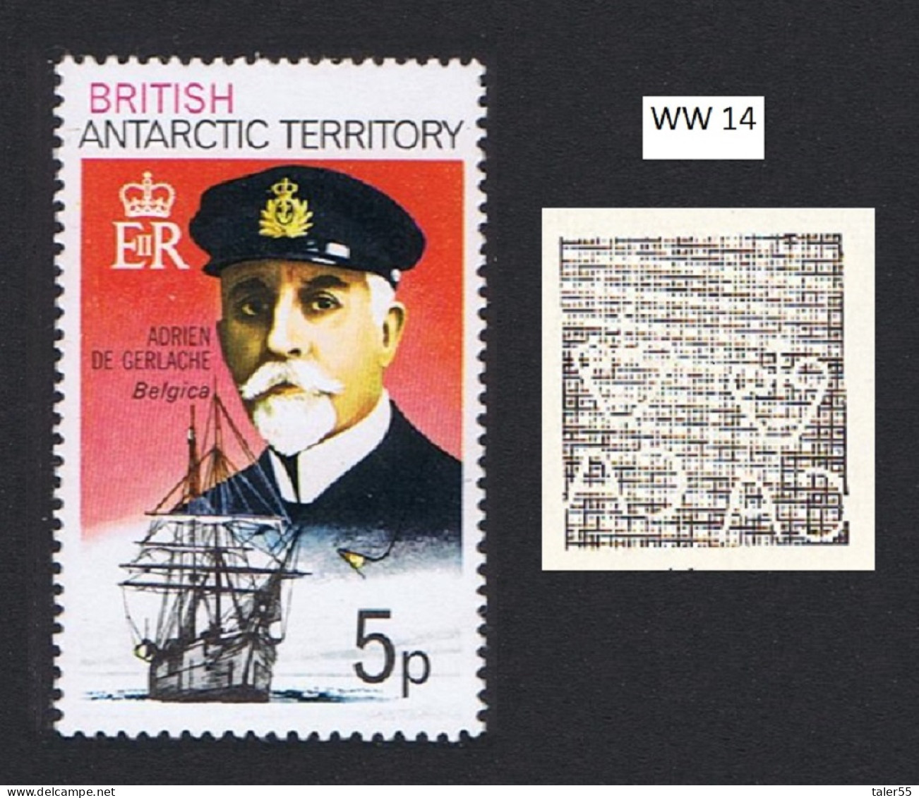 BAT Adrien De Gerlache And 'Belgica' 5p 1979 MNH SG#71 Sc#52a - Unused Stamps