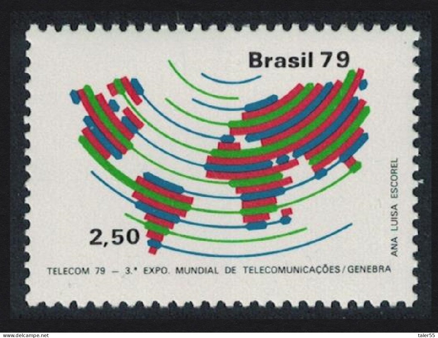 Brazil 3rd World Telecommunications Exhibition Geneva 1979 MNH SG#1791 - Nuovi