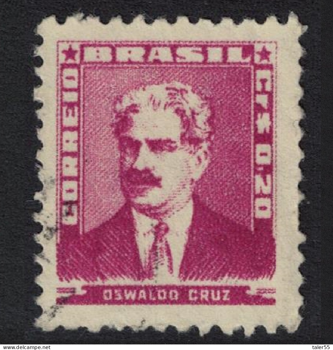 Brazil Oswaldo Cruz Portrait 1954 Canc SG#892 Sc#789 - Used Stamps