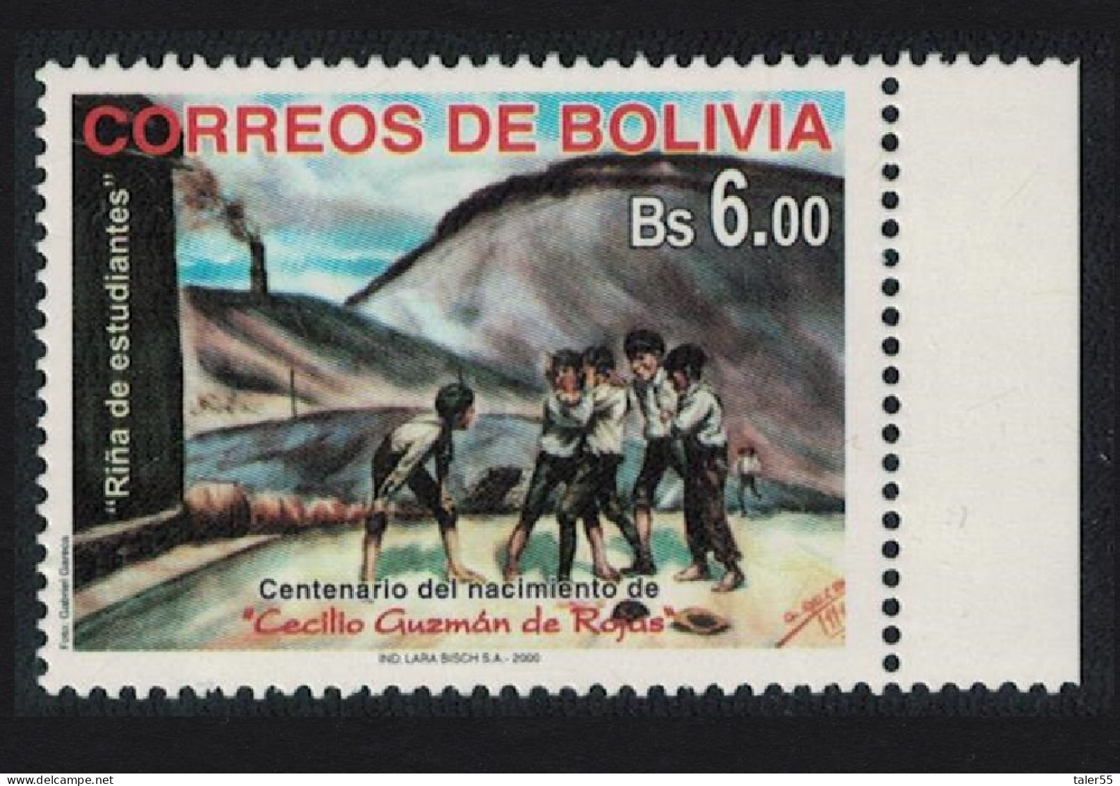 Bolivia Birth Centenary Of Cecilio Guzman De Rojas 6B 2000 MNH SG#1531 - Bolivie