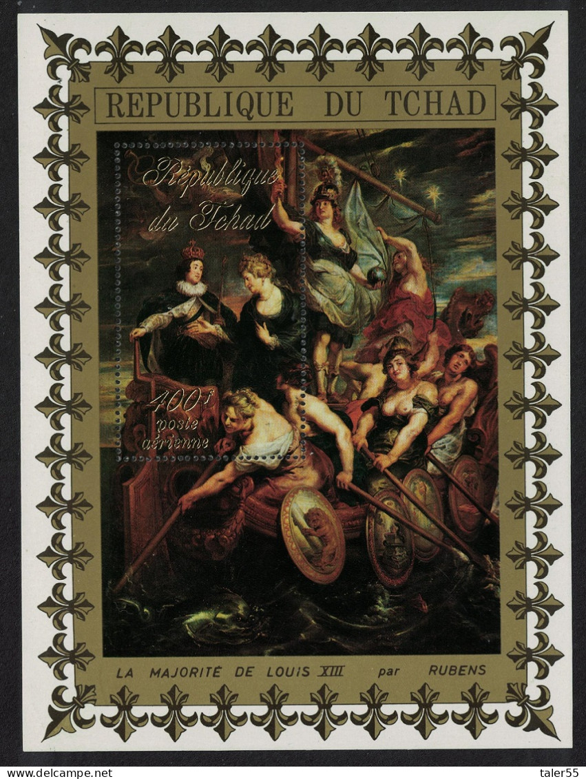 Chad 'Louis XIII' Painting By Rubens MS 1972 MNH MI#Block 33 - Ciad (1960-...)