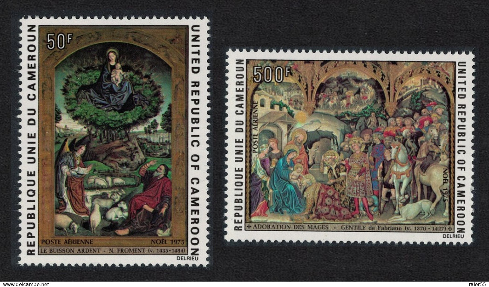 Cameroun Paintings Christmas 2v 1975 MNH SG#762-763 - Camerún (1960-...)