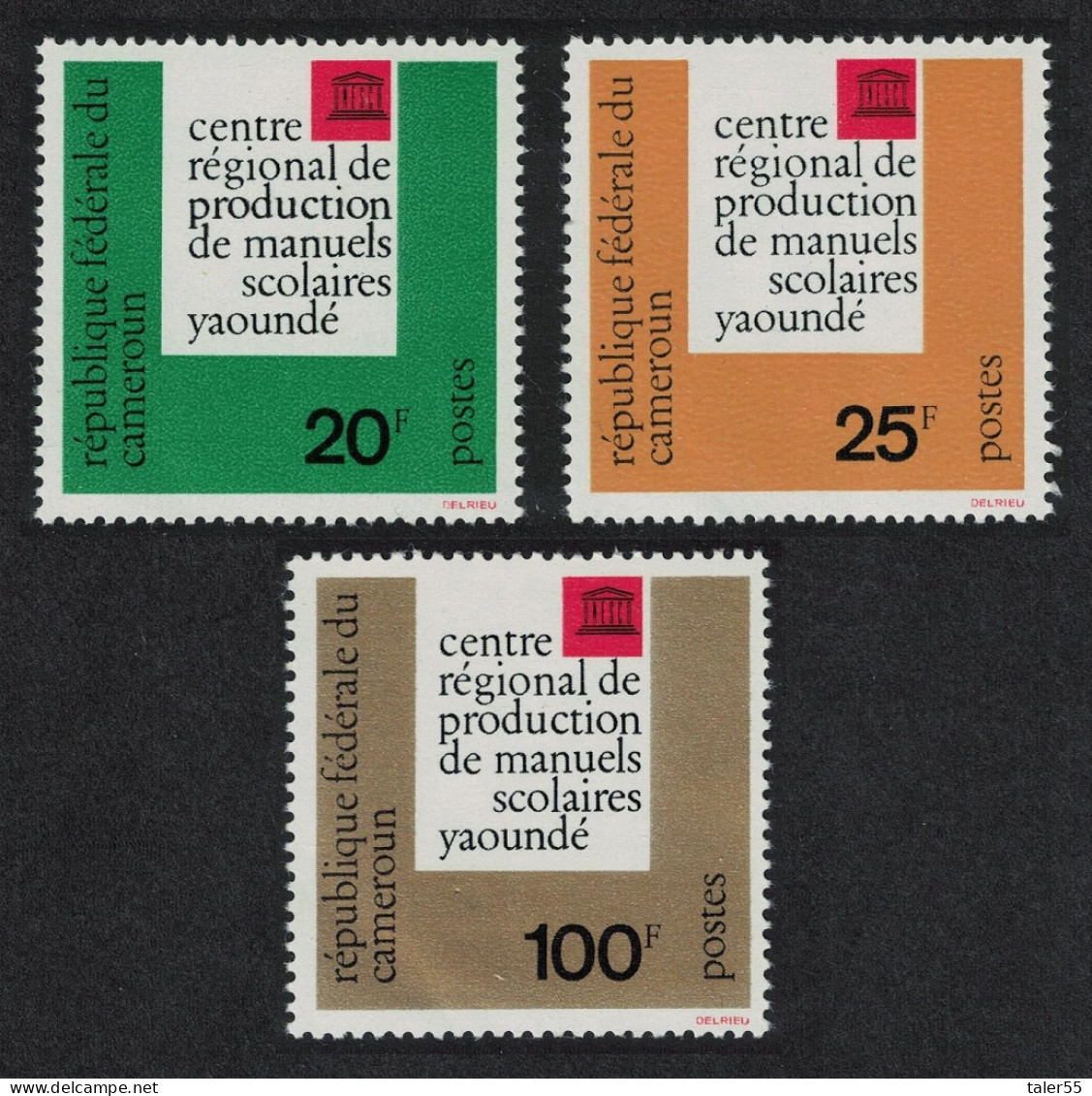 Cameroun UNESCO Regional Production Centre 3v 1963 MNH SG#345-347 - Camerún (1960-...)