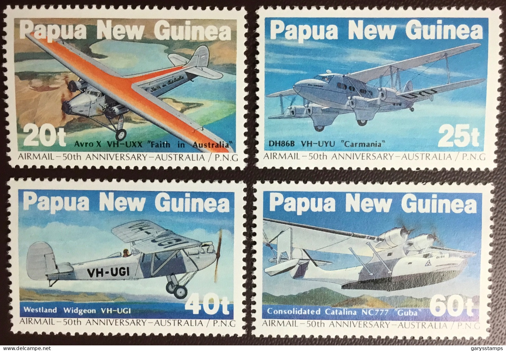 Papua New Guinea 1984 First Airmail Flight Aircraft MNH - Papua New Guinea