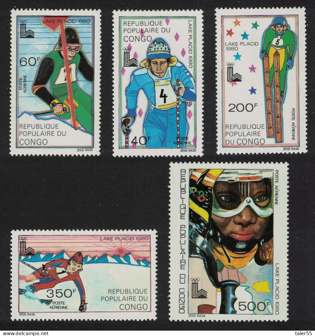 Congo Winter Olympic Games Lake Placid 5v 1979 MNH SG#704-708 - Mint/hinged
