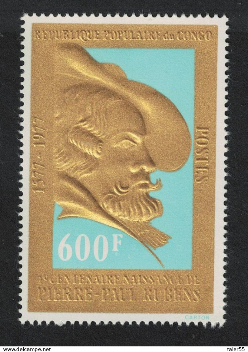 Congo Peter Paul Rubens Golden Foil 1977 MNH SG#580 MI#590 - Nuevas/fijasellos
