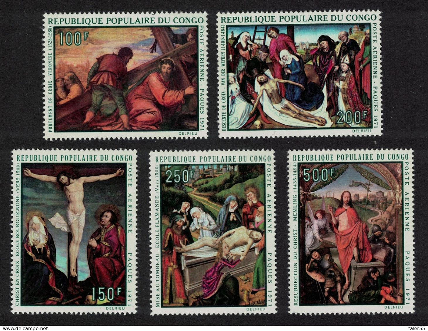 Congo Easter Religious Paintings 5v 1971 MNH SG#274-278 - Neufs