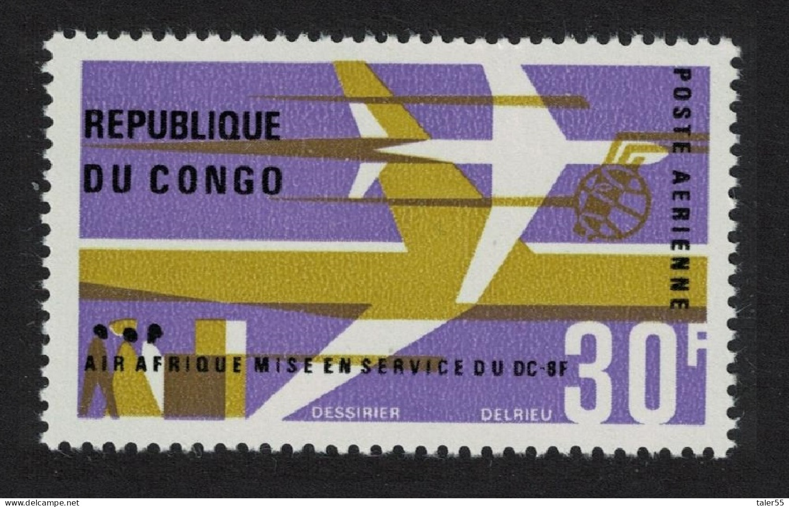 Congo Inauguration Of DC-8F Air Services 1966 MNH SG#103 - Mint/hinged