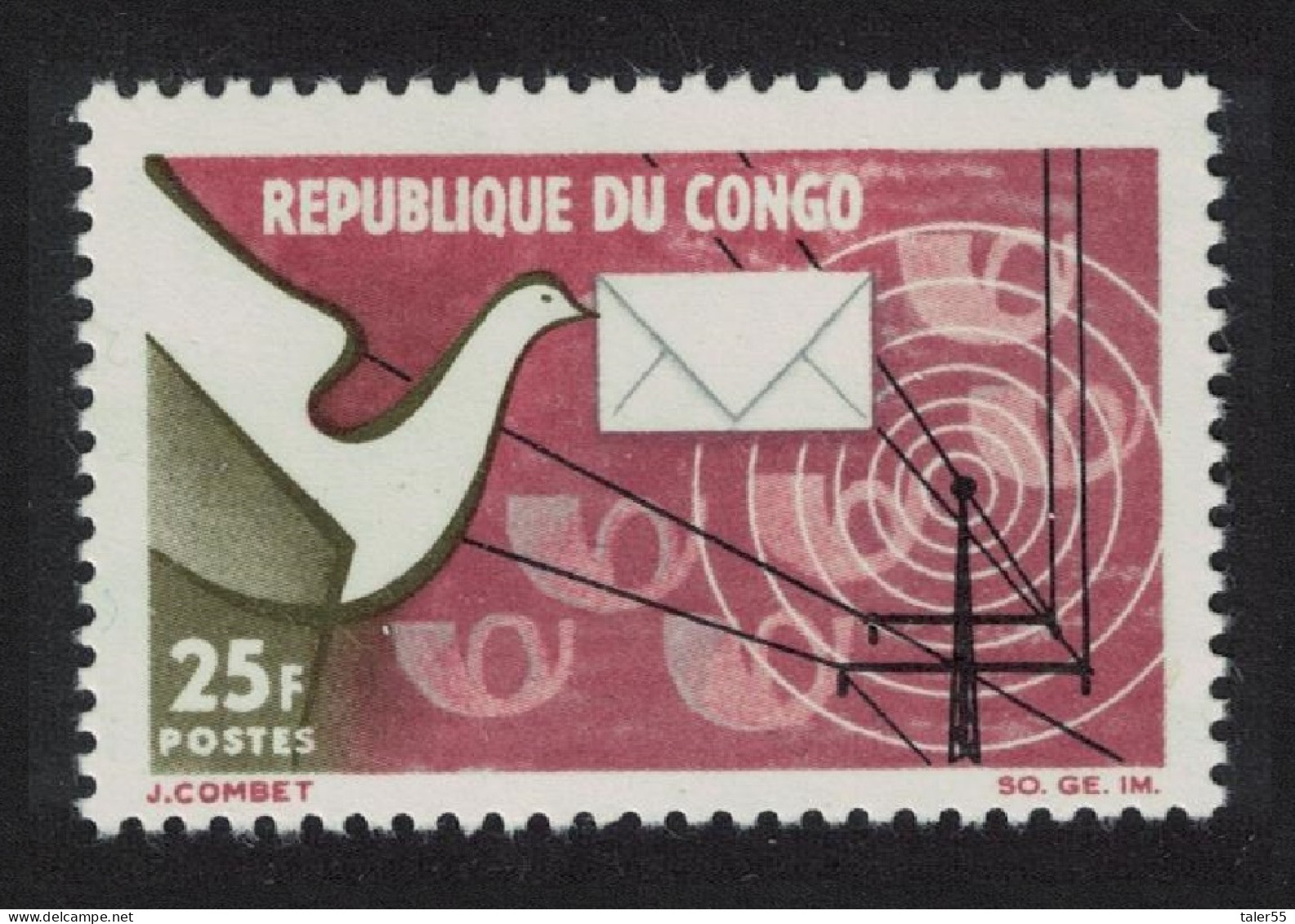 Congo Birds Posts And Telecommunications Office 1965 MNH SG#59 - Nuevas/fijasellos