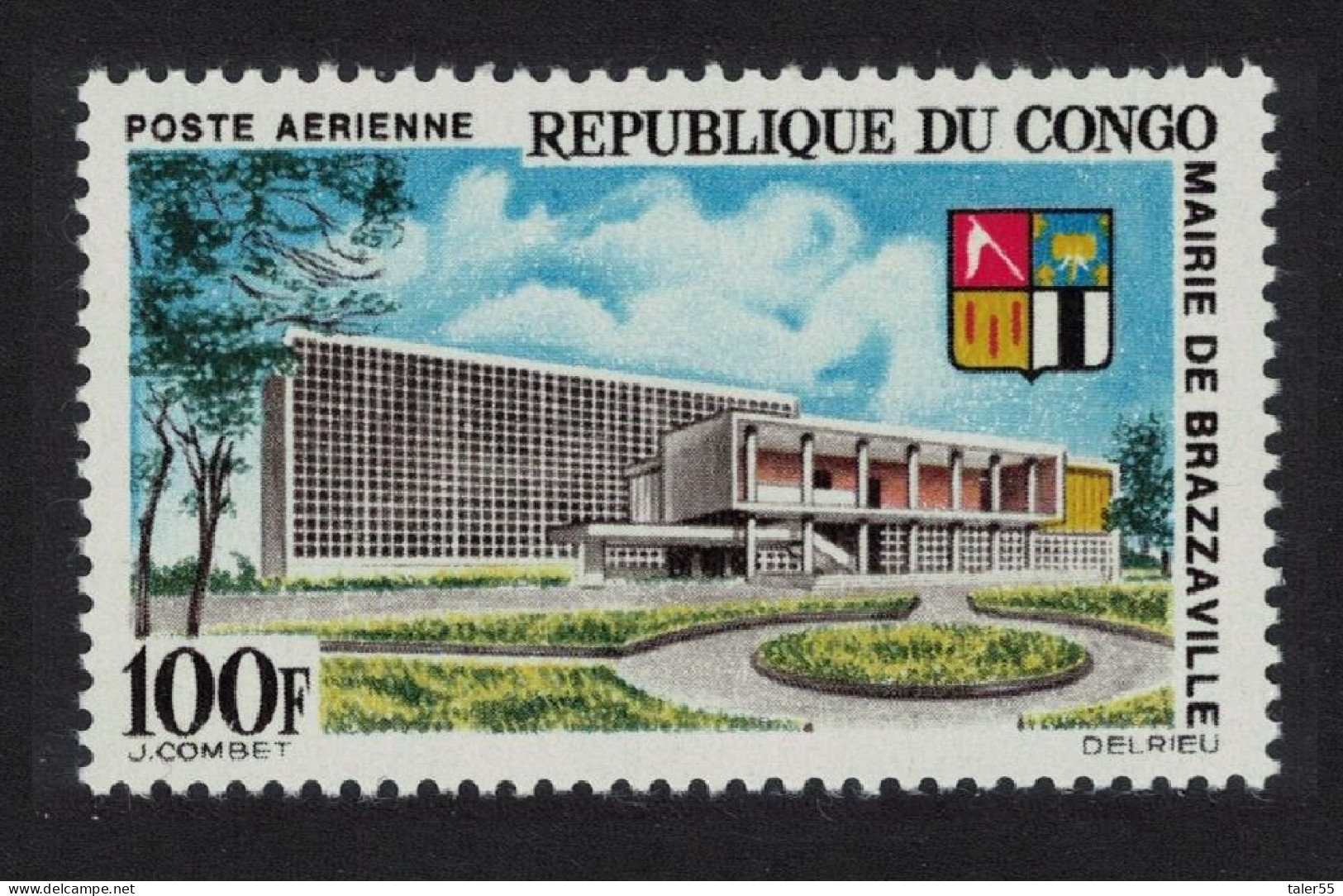 Congo Town Hall Brazzaville Arms 1965 MNH SG#60 - Nuevas/fijasellos