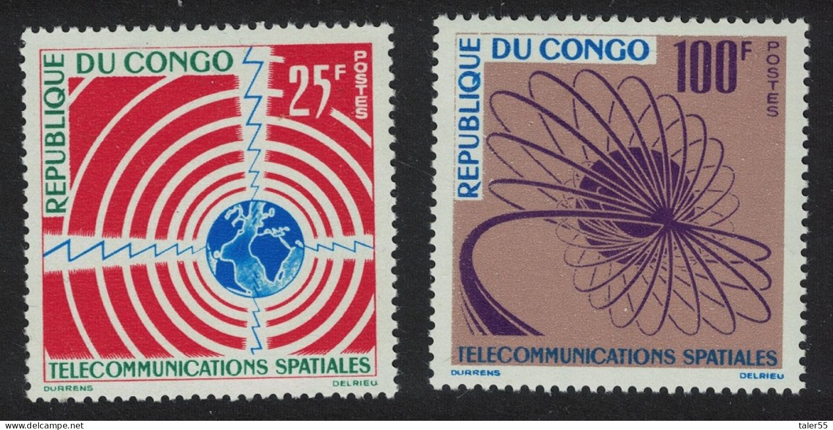 Congo Space Telecommunications 2v 1963 MNH SG#31-32 - Mint/hinged