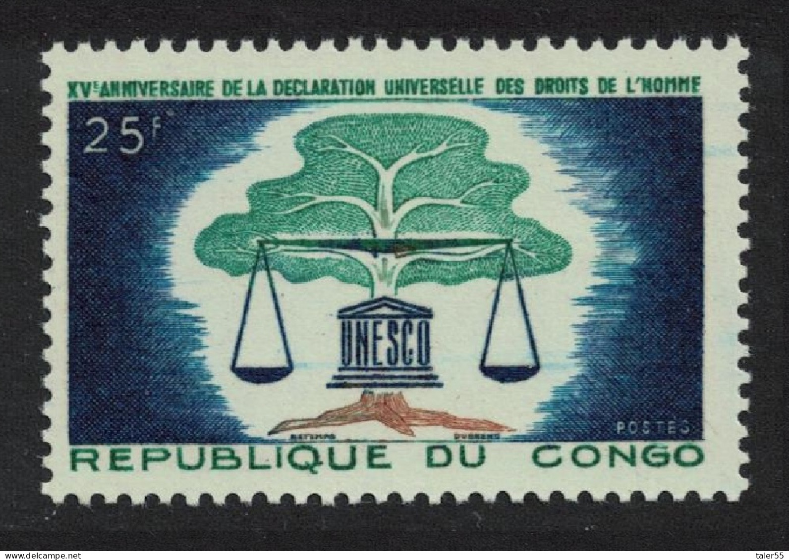 Congo Declaration Of Human Rights 1963 MNH SG#38 - Mint/hinged