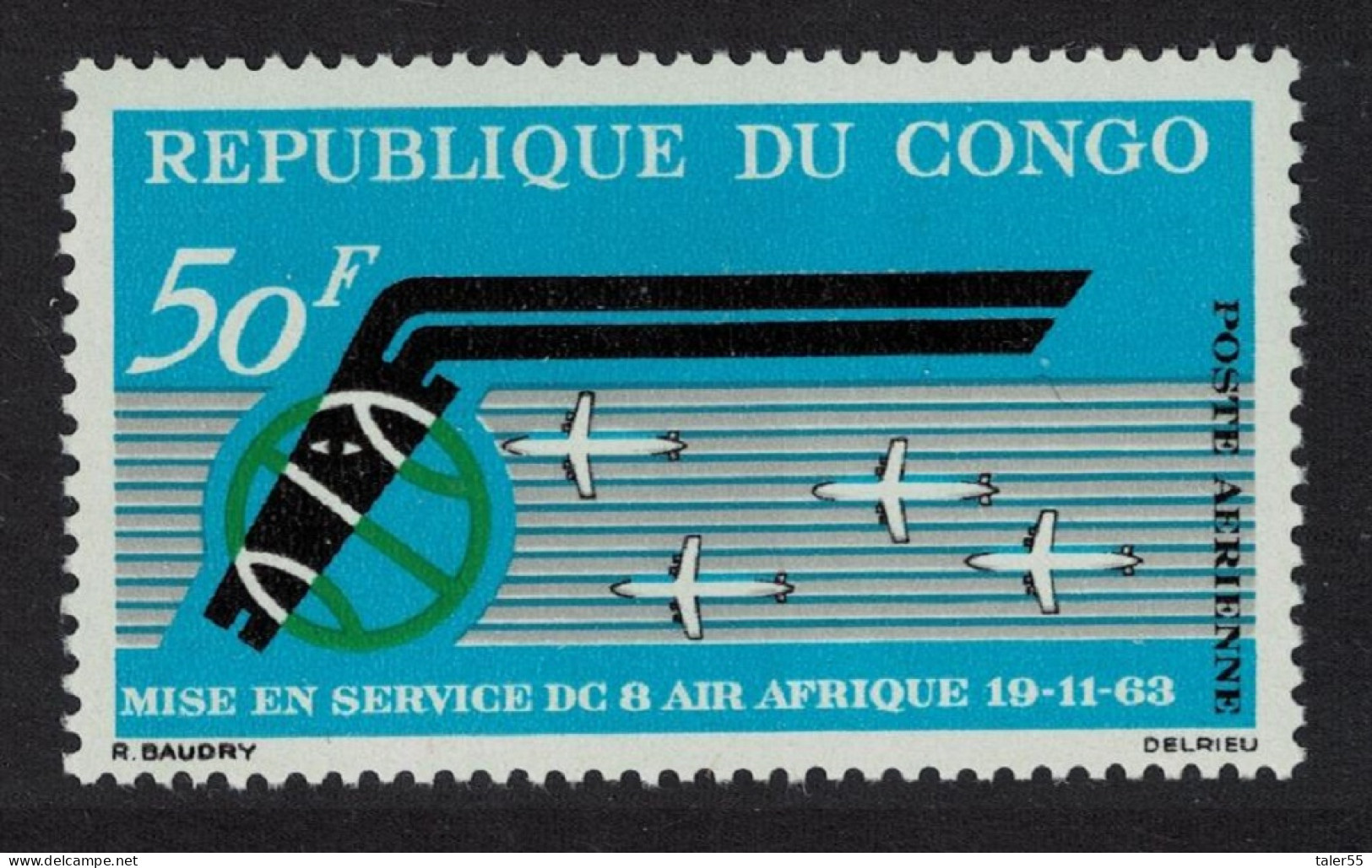 Congo Inauguration Of DC-8 Service 1963 MNH SG#35 - Mint/hinged