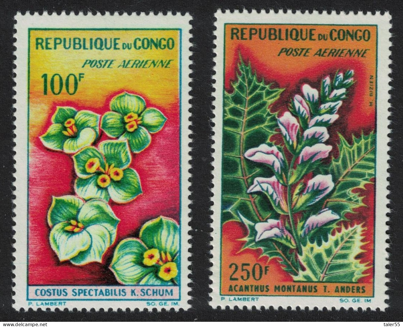 Congo Flowers 2v 1963 MNH SG#28-29 - Nuevas/fijasellos