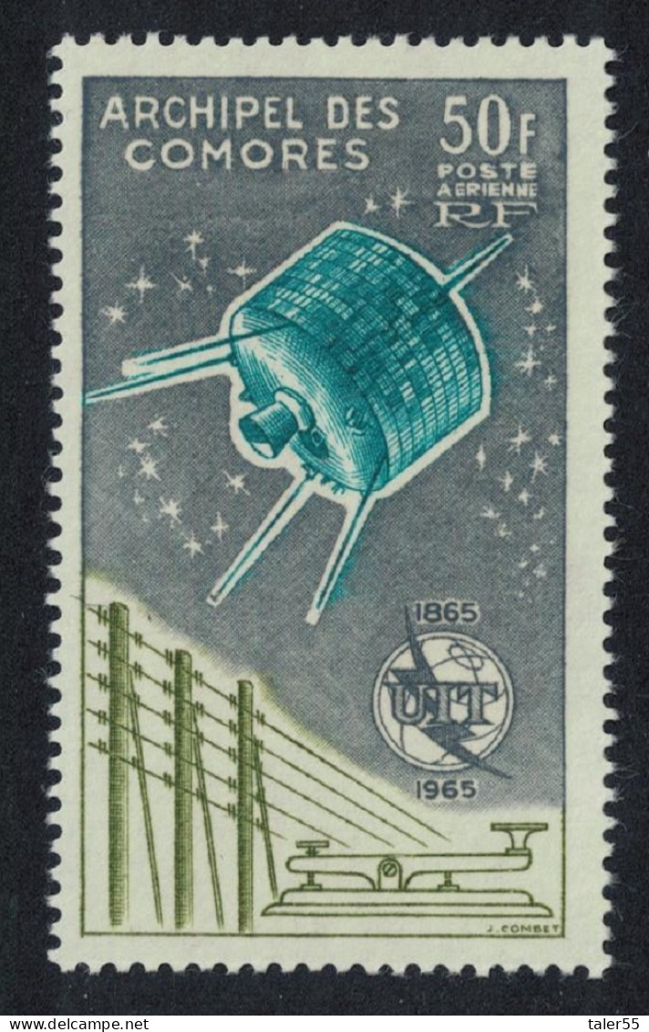 Comoro Is. Space ITU 1965 MNH SG#48 MI#67 Sc#C14 - Autres & Non Classés