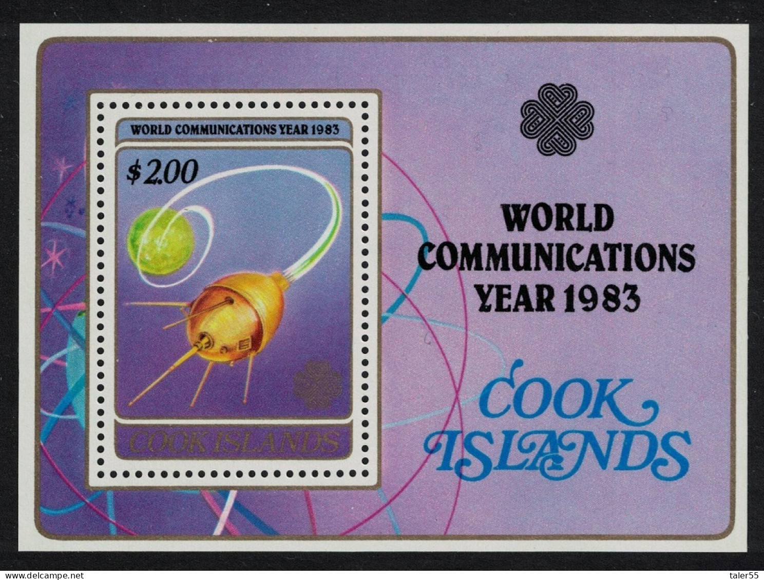 Cook Is. Space World Communications Year MS 1983 MNH SG#MS931 - Cookeilanden