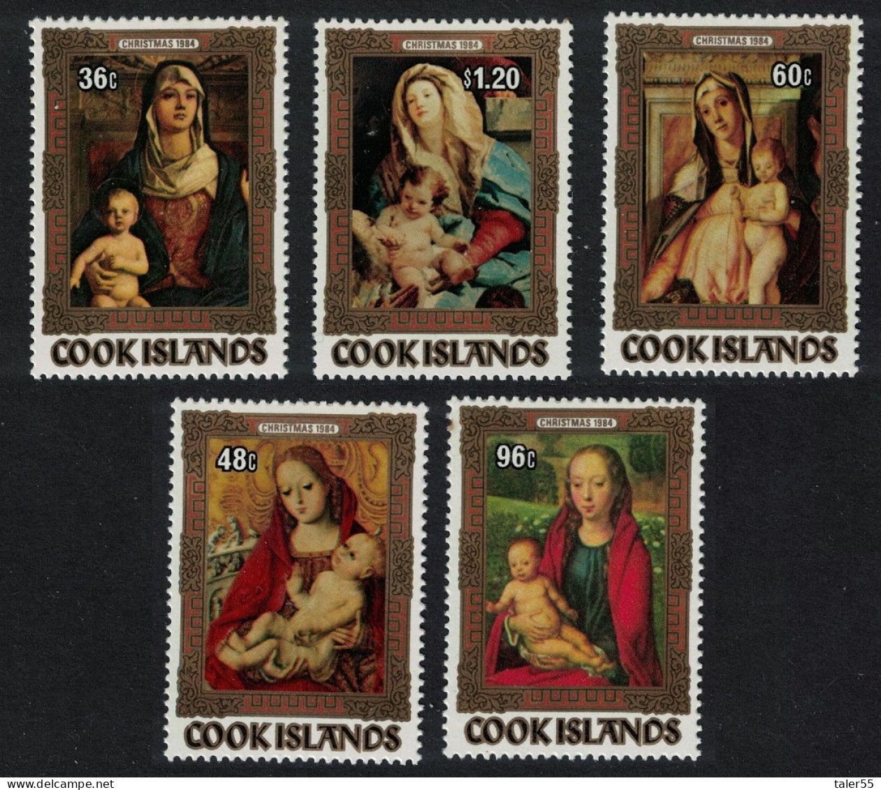 Cook Is. Christmas Paintings 5v 1984 MNH SG#1008-1012 - Cookeilanden