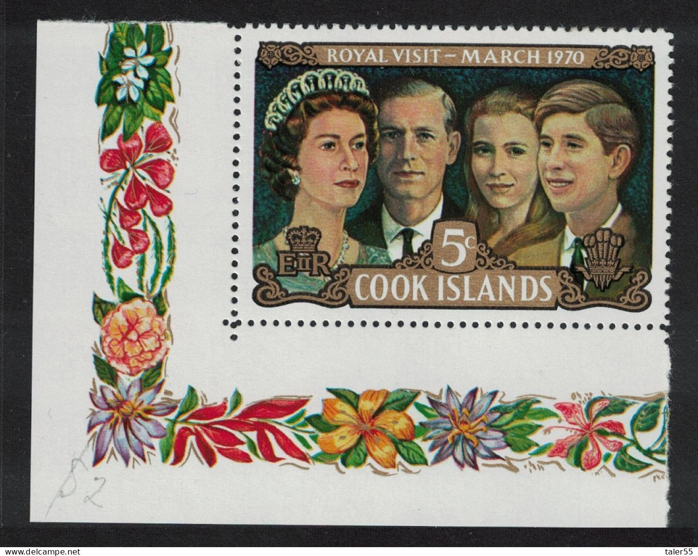 Cook Is. The Royal Family Visit To New Zealand 1970 MNH SG#328 - Islas Cook