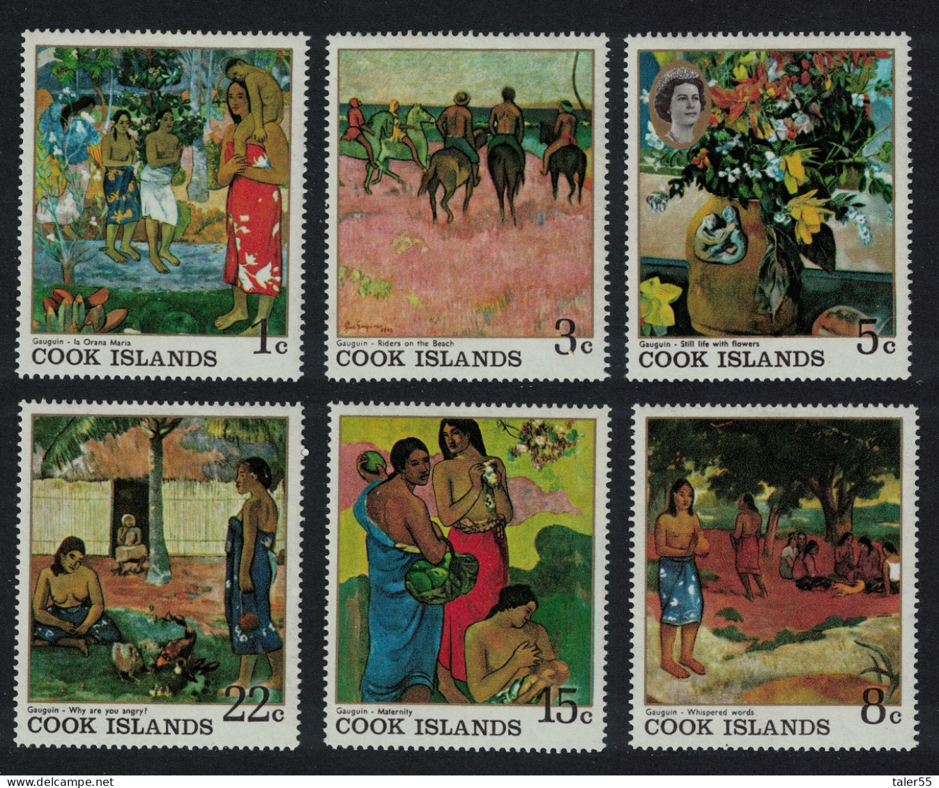 Cook Is. Gauguin Polynesian Paintings 6v 1967 MNH SG#249-254 Sc#221-226 - Cookeilanden