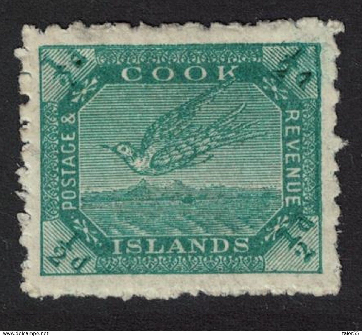 Cook Is. White Tern Bird Or Torea Non-watermark Paper T2 1902 MH SG#23? - Cookeilanden