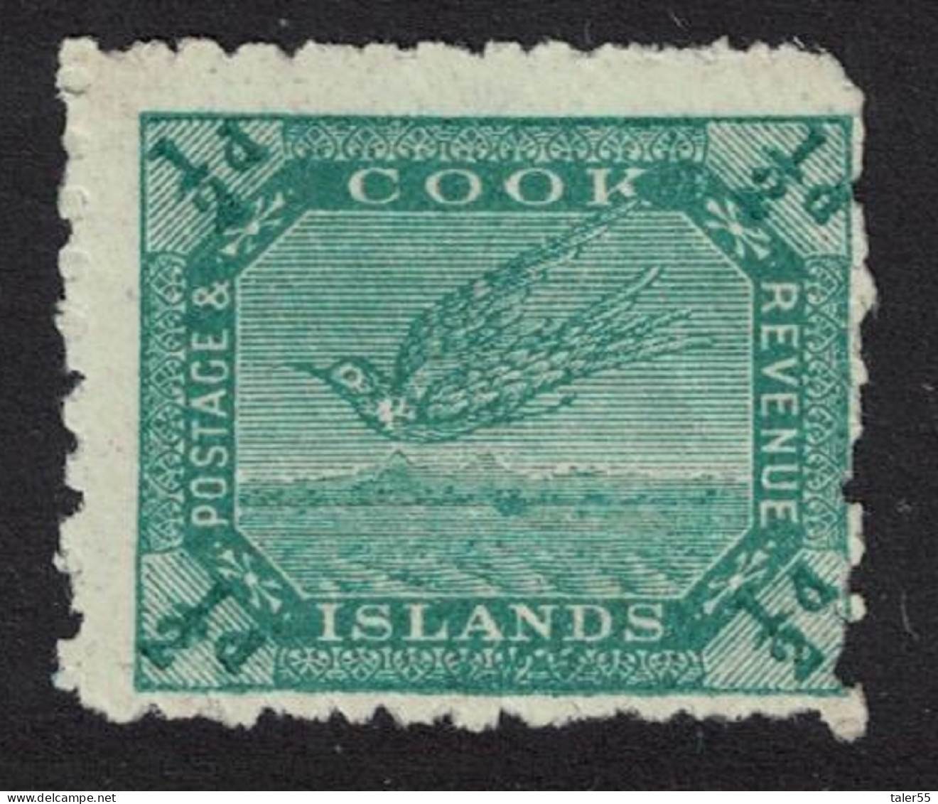 Cook Is. White Tern Or Torea Non-watermark Paper T1 1902 MH SG#23? - Islas Cook