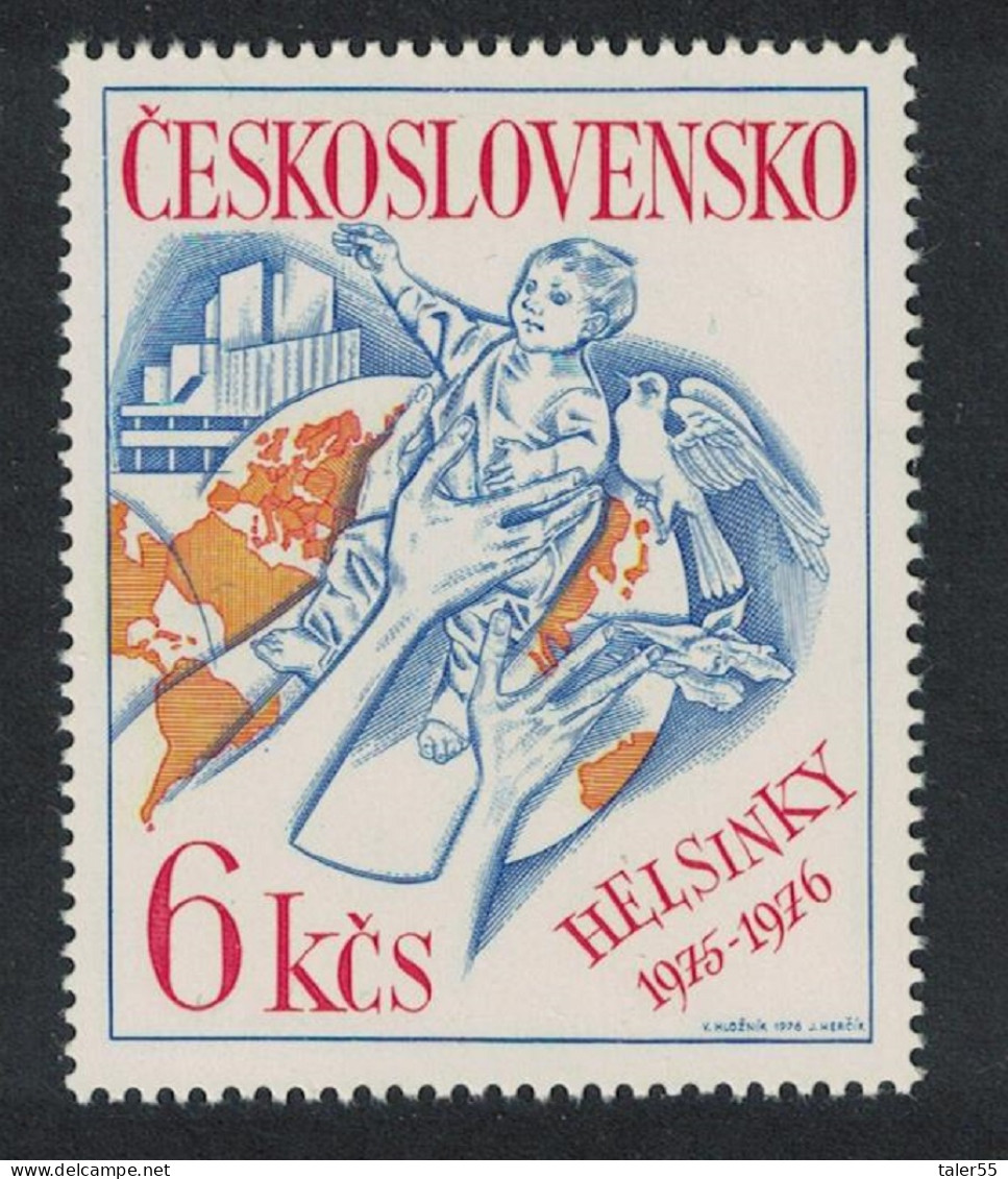 Czechoslovakia Bird European Security Conference Helsinki 1976 MNH SG#2297 MI#2235 - Neufs