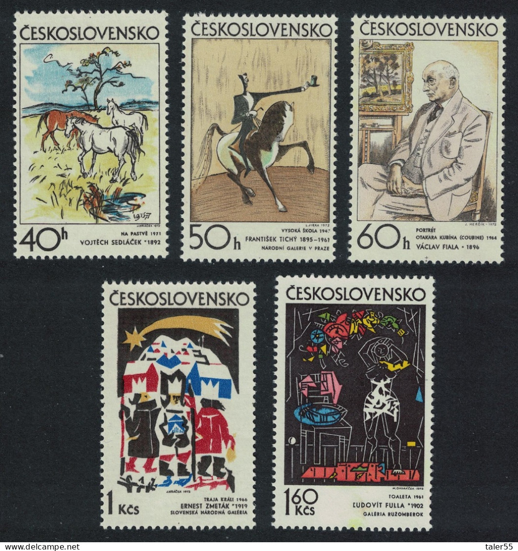 Czechoslovakia Graphic Art 5v 1972 MNH SG#2026-2030 MI#2060-2064 - Nuovi