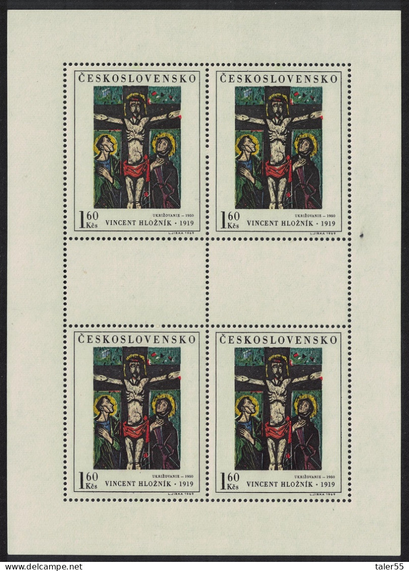 Czechoslovakia 'Crucifixion' Painting By V. Hloznik 1969 MNH SG#1863 - Neufs