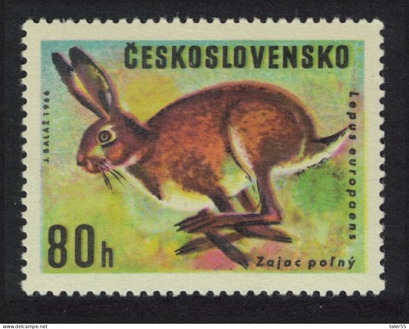 Czechoslovakia Brown Hare Game Animals 1966 MNH SG#1615 - Nuovi
