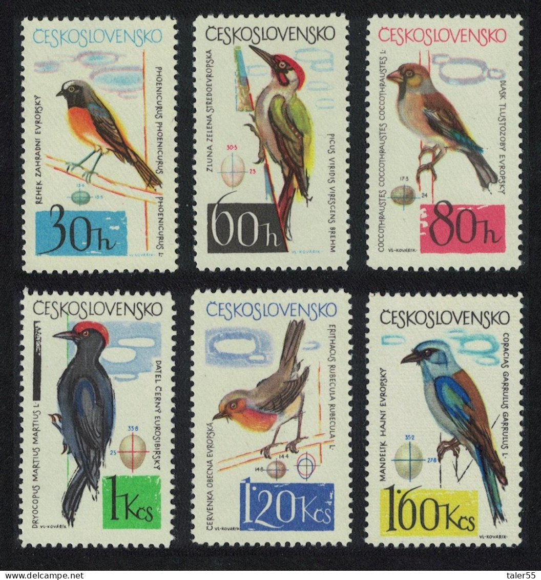 Czechoslovakia Birds 6v Def 1964 SG#1446-1451 - Neufs