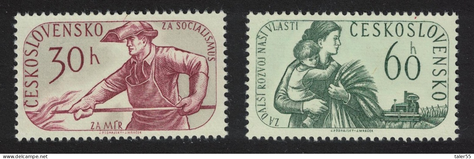 Czechoslovakia Parliamentary Elections 2v 1960 MNH SG#1156-1157 - Neufs