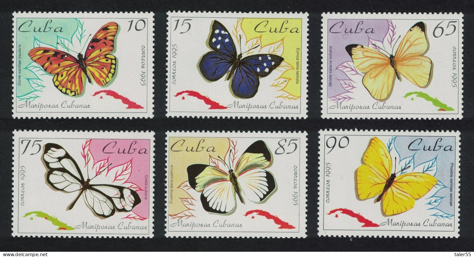 Caribic Butterflies 6v 1995 MNH SG#3968-3973 - Neufs