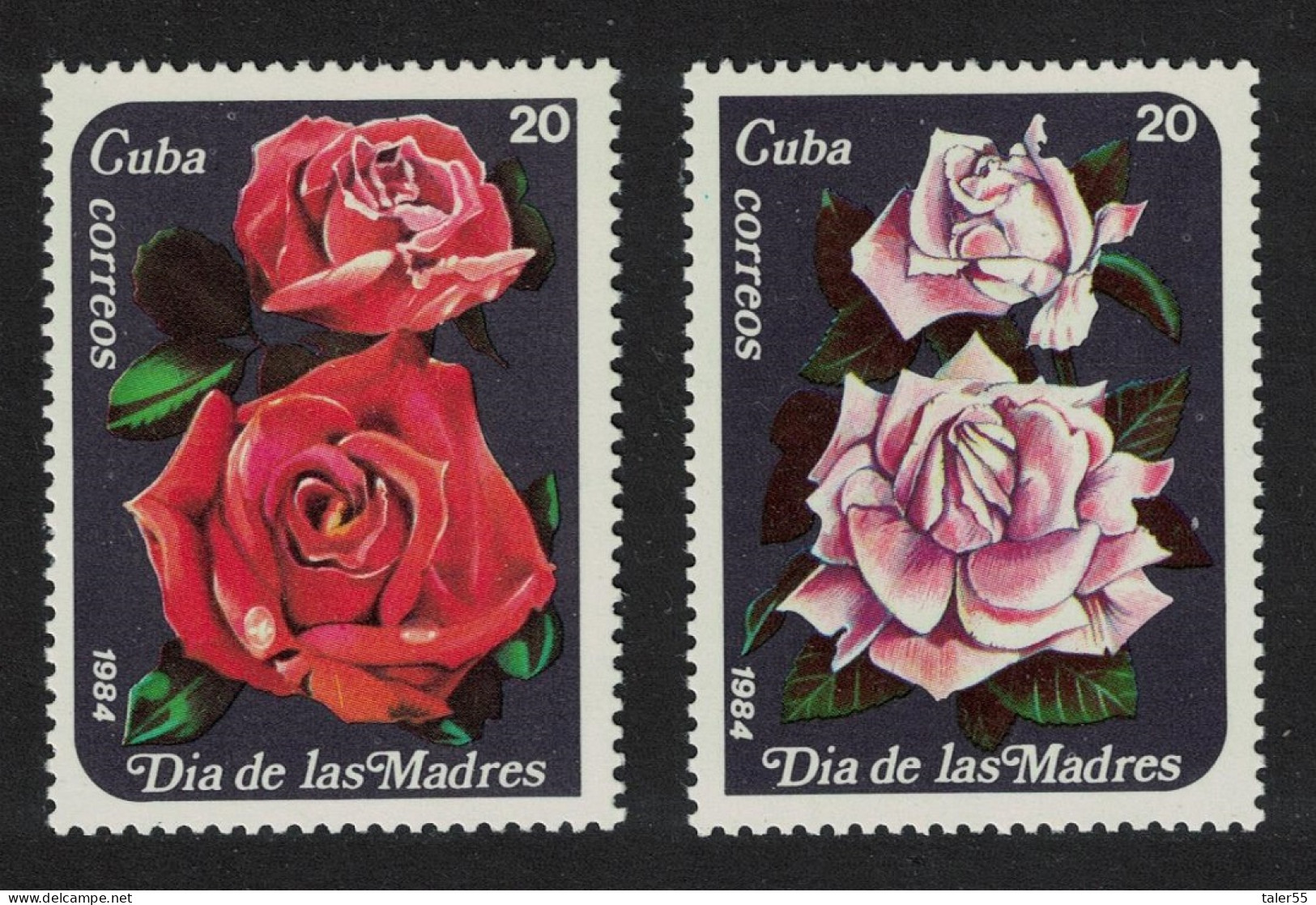 Caribic Roses Mothers' Day 2v 1984 MNH SG#3011-3012 - Nuevos
