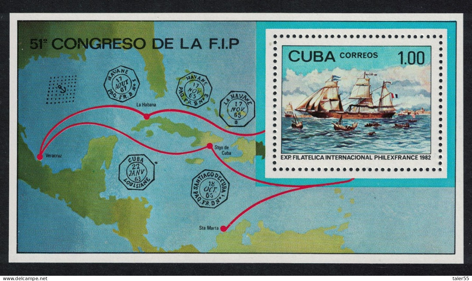 Caribic Ships MS 1982 MNH SG#MS2822 - Unused Stamps