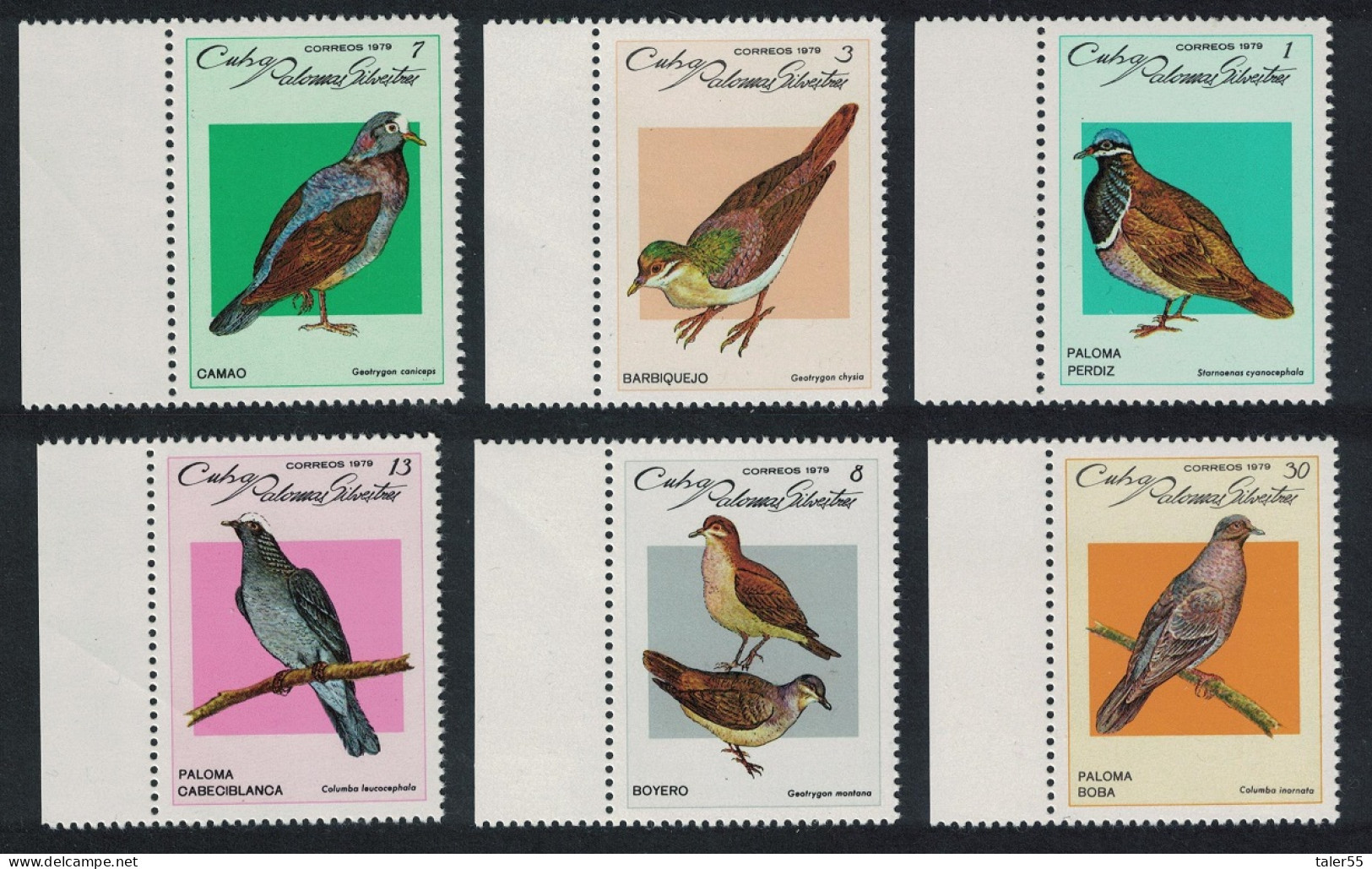 Caribic Doves And Pigeons 6v Margins 1979 MNH SG#2524-2529 - Ongebruikt