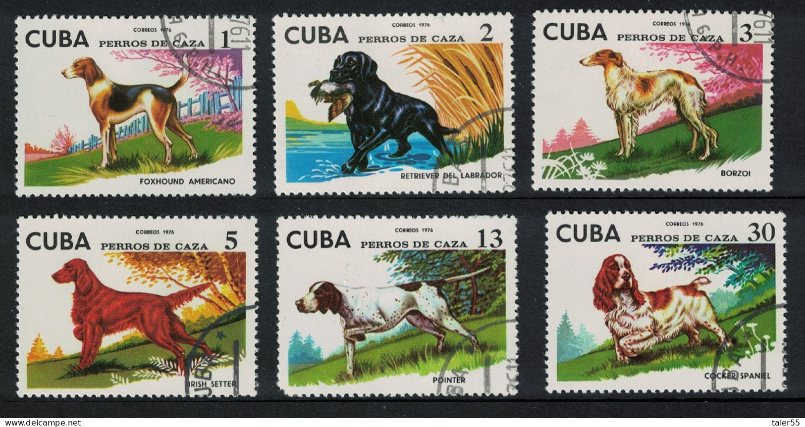 Caribic Hunting Dogs 6v Def 1976 SG#2267-2272 - Nuevos