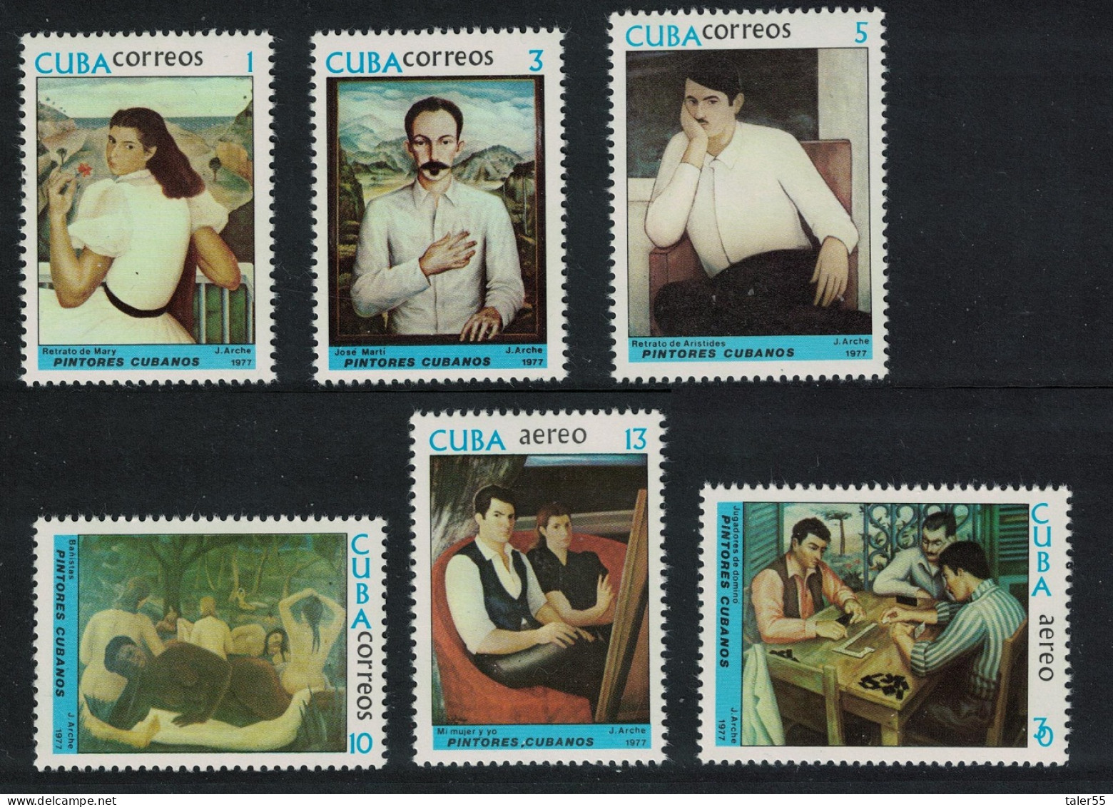 Caribic Paintings By Jorge Arche 6v 1977 MNH SG#2391-2396 - Unused Stamps