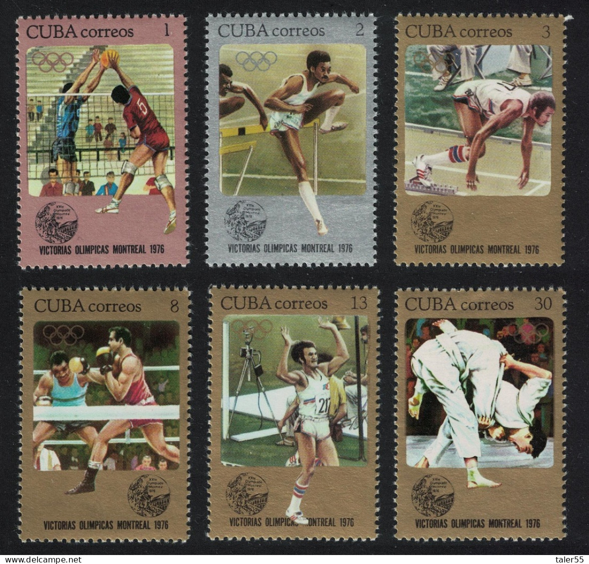 Caribic Victories In Montreal Olympic Games 6v 1976 MNH SG#2338-2343 - Neufs