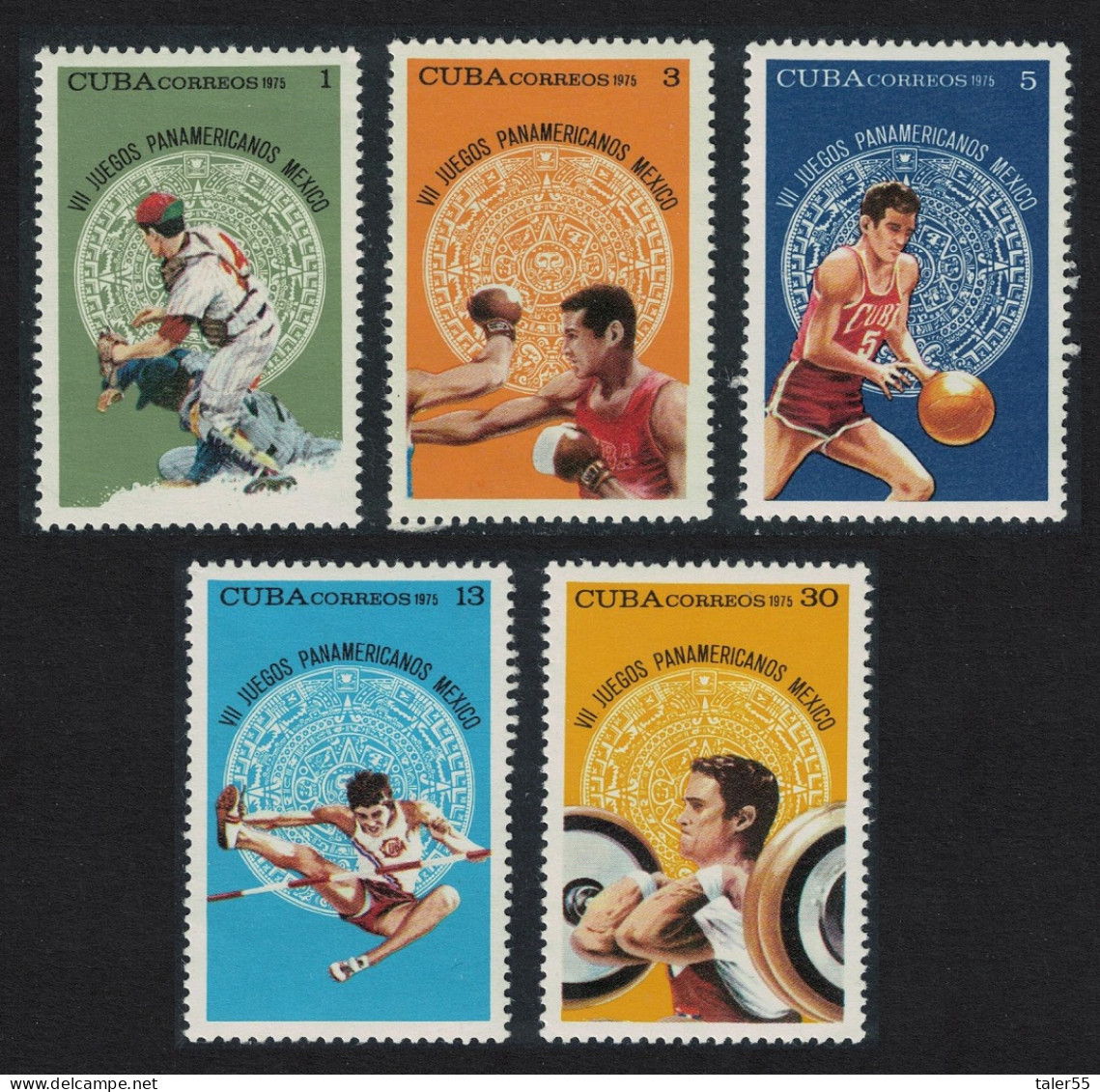 Caribic Sport Pan-American Games Mexico 5v 1975 MNH SG#2229-2233 - Nuevos